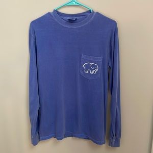 Ivory Ella Blue LS oOversized T-shirt